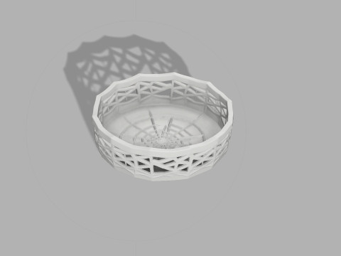 Spider Web Bowl - Halloween Candy Dish 3D 打印模型
