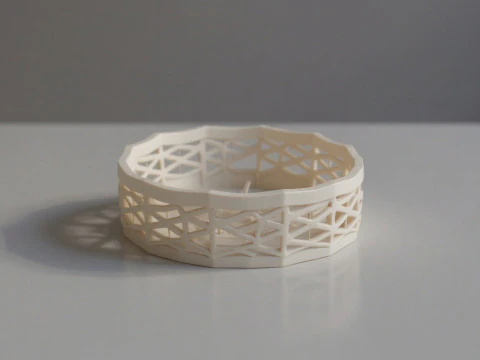 Tigela de Teia de Aranha - Prato de Doces de Halloween Modelo de Impressão 3D