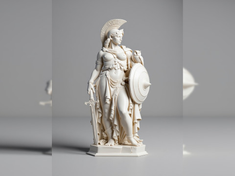 Athena - Warrior Goddess 3D printmodel