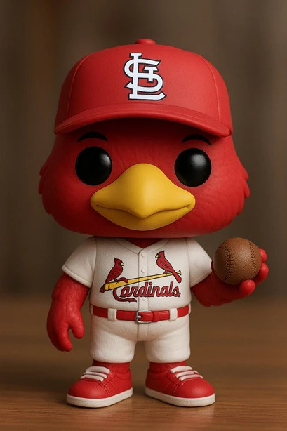 Funko - The Cardinals Printable Doll 3D Print Model .c4d .max .obj .3ds .fbx .stl .blend 