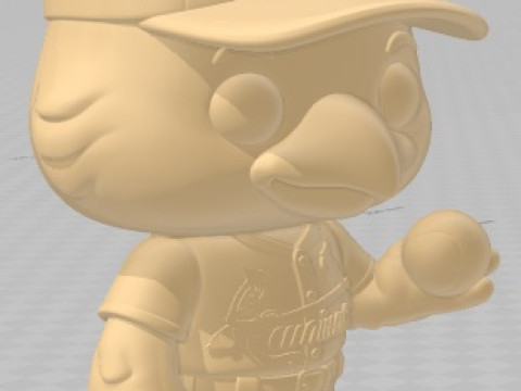 Funko - The Cardinals Printable Doll 3D Baskı Modeli