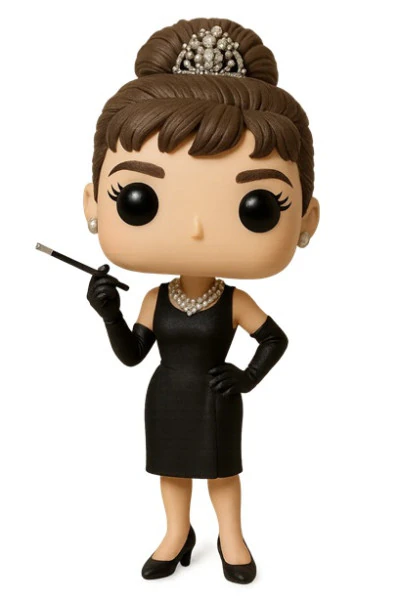 Funko - lalka Audrey Hepburn do wydrukowania Model do druku 3D .c4d .max .obj .3ds .fbx .stl .blend