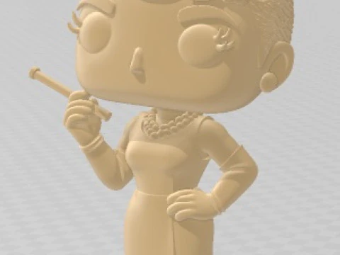 Funko - lalka Audrey Hepburn do wydrukowania Model do druku 3D