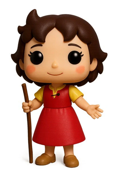 Funko - Heidi Printable Doll 3D Print Model .c4d .max .obj .3ds .fbx .stl .blend 