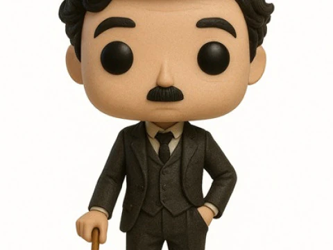 Funko - lalka Charlesa Chaplina do wydrukowania Model do druku 3D