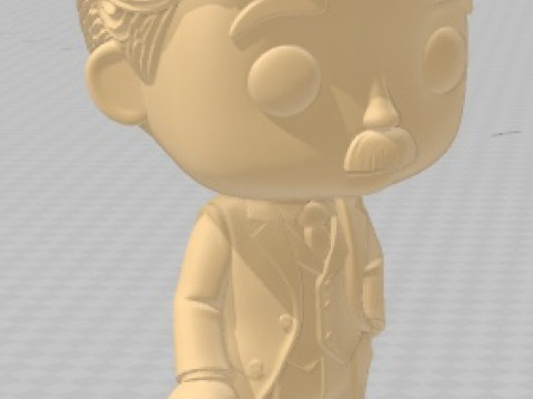 Funko - Charles Chaplin Printable Doll 3D Принт Модель