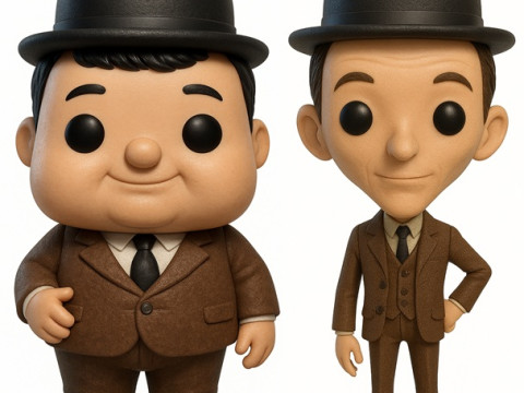 Funko - Laurel and Hardy Printable Doll Pack 3Dプリントモデル
