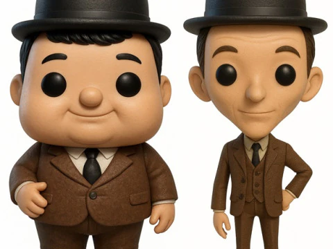 Funko — zestaw lalek Laurel i Hardy do wydrukowania Model do druku 3D