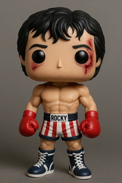 Funko - Rocky Printable Doll 3D 打印模型 .c4d .max .obj .3ds .fbx .stl .blend