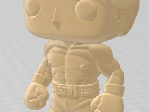 फ़नको - रॉकी प्रिंट करने योग्य गुड़िया 3D प्रिंट मॉडल