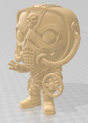 Funko - Mad Max Printable Doll 3D Print Model .c4d .max .obj .3ds .fbx .stl .blend