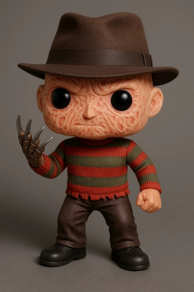 Funko - Freddy Krueger Printable Doll 3D 打印模型 .c4d .max .obj .3ds .fbx .stl .blend