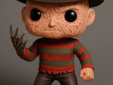 Funko - Freddy Krueger Printable Doll 3Dプリントモデル
