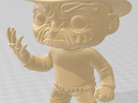 Funko - Freddy Krueger Printable Doll 3D 打印模型