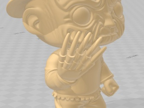 Funko - Freddy Krueger Printable Doll 3D 打印模型
