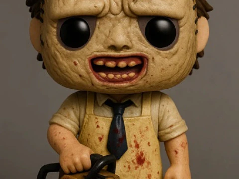 फ़नको - टेक्सास चेन सॉ नरसंहार प्रिंट करने योग्य गुड़िया 3D प्रिंट मॉडल