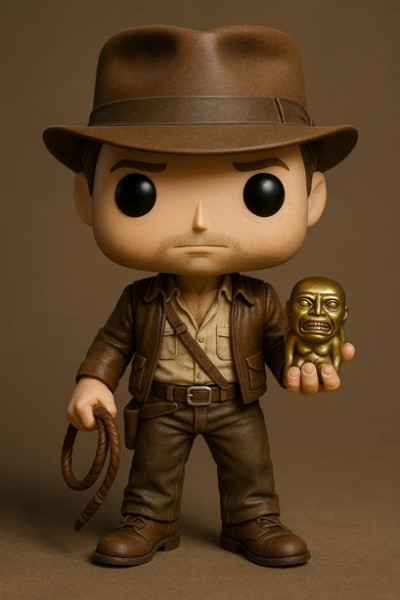 Funko - Indiana Jones Printable Doll 3D Druckmodell .c4d .max .obj .3ds .fbx .stl .blend
