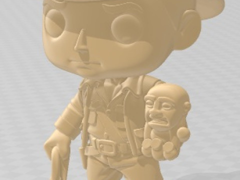 Funko - Indiana Jones Printable Doll 3D Druckmodell