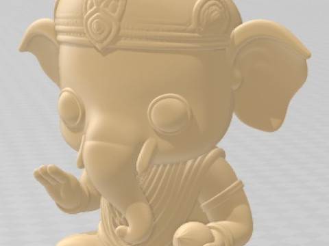 Funko - Ganesha Printable Doll 3D Print Model