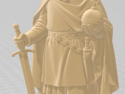 Carlomagno - Printable Doll Model Cetak 3D
