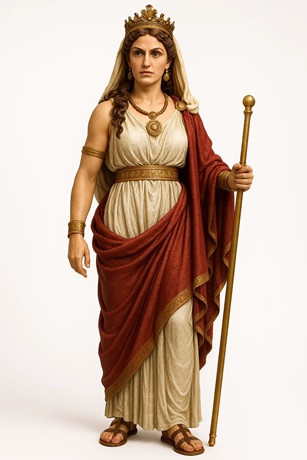 Goddess Hera - Printable Doll 3D 打印模型 .c4d .max .obj .3ds .fbx .stl .blend