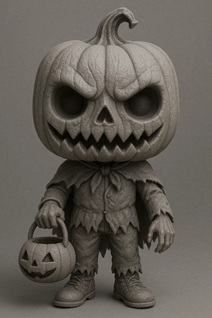 Funko - Halloween Printable Doll 3Dプリントモデル .c4d .max .obj .3ds .fbx .stl .blend 