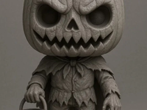 Funko - Halloween Printable Doll 3D Print Model
