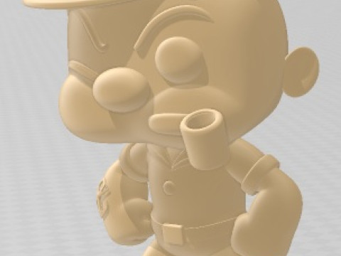 Funko - Popeye Printable Doll Modèles 3D en vedette