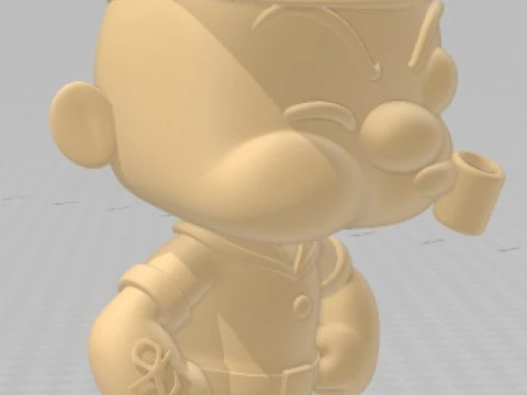 Funko - Popeye Printable Doll 3D Print Model