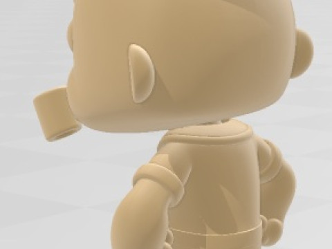 Funko - Popeye Printable Doll Modèles 3D en vedette