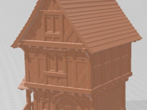 House - Medieval 1 Printable 3D Print Model