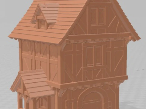 House - Medieval 1 Printable 3D Print Model