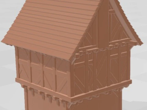 House - Medieval 1 Printable 3D Print Model