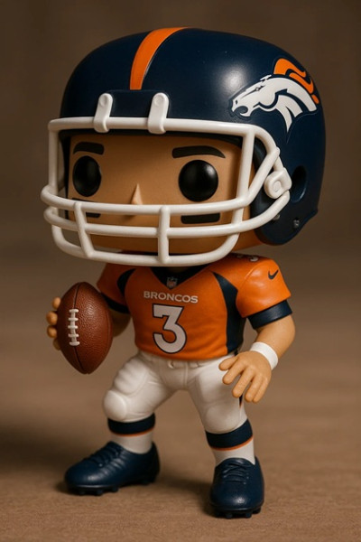 Funko - Broncos Printable Doll Model do druku 3D .c4d .max .obj .3ds .fbx .stl .blend