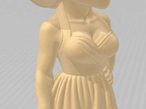 Elizabeth Taylor - Cartoon Doll Printable 3D Print Model