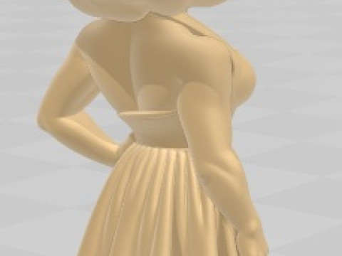Elizabeth Taylor - Cartoon Doll Printable Modello di stampa 3D