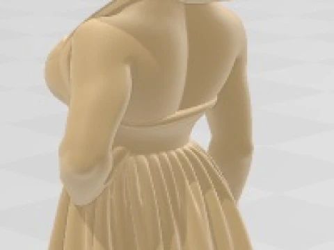 Elizabeth Taylor - Cartoon Doll Printable 3D Print Model