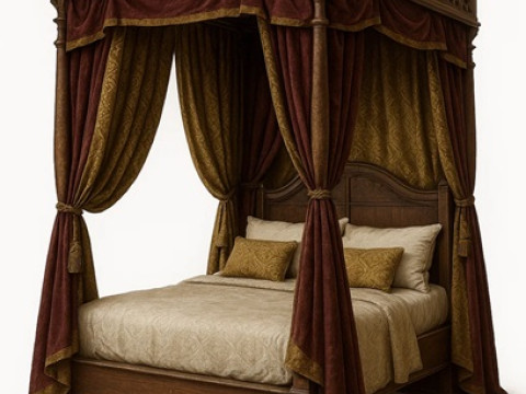 Bed - Medieval 2 Printable Model Cetak 3D