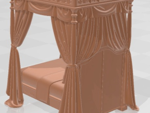 Bed - Medieval 2 Printable 3D printmodel
