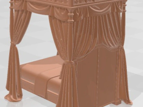 Bed - Medieval 2 Printable 3D Print Model