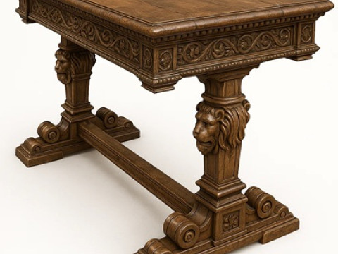 Table - Medieval 1 Printable Model Cetak 3D