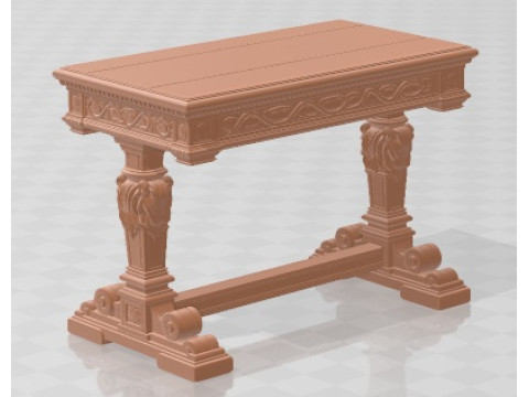 Table - Medieval 1 Printable Modello di stampa 3D