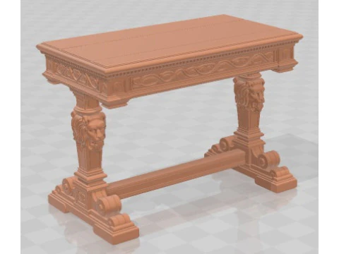 Table - Medieval 1 Printable 3D Print Model