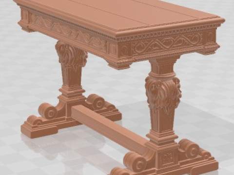 Table - Medieval 1 Printable Modello di stampa 3D