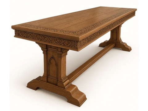 Table - Medieval 2 Printable Model Cetak 3D