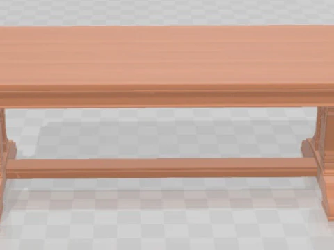 Table - Medieval 2 Printable 3D Print Model