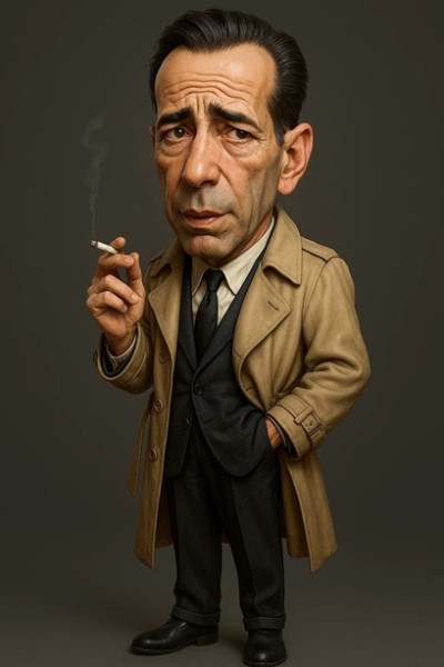 Humphrey Bogart - Cartoon Doll Printable 3D Print Model .c4d .max .obj .3ds .fbx .stl .blend 