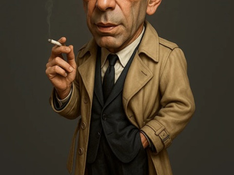 Humphrey Bogart - Cartoon Doll Printable 3Dプリントモデル