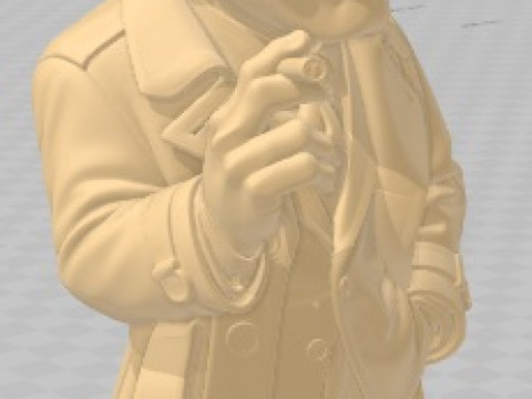 Humphrey Bogart - Cartoon Doll Printable 3D Print Model