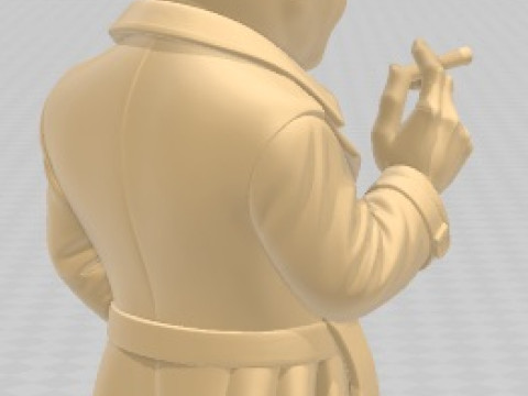 Humphrey Bogart - Cartoon Doll Printable 3D Print Model